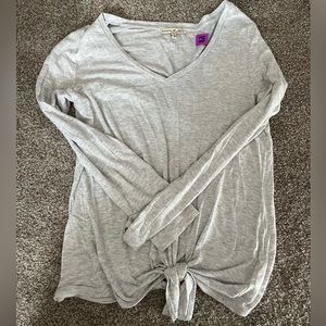 Express Gray Medium Blouse